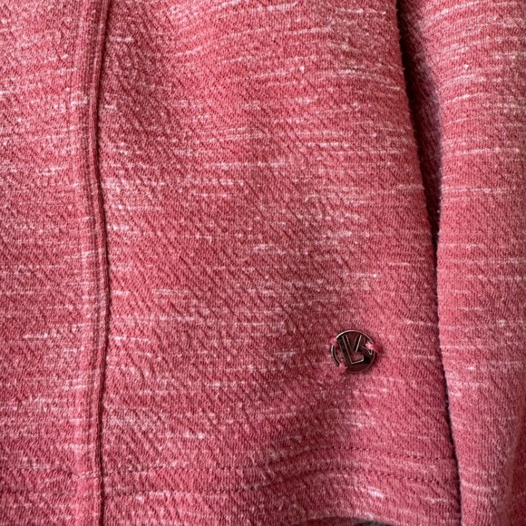 Buffbunny Collection Pink Heathered Cropped Sweatshirt Pullover XXL Womens - Picture 4 of 8